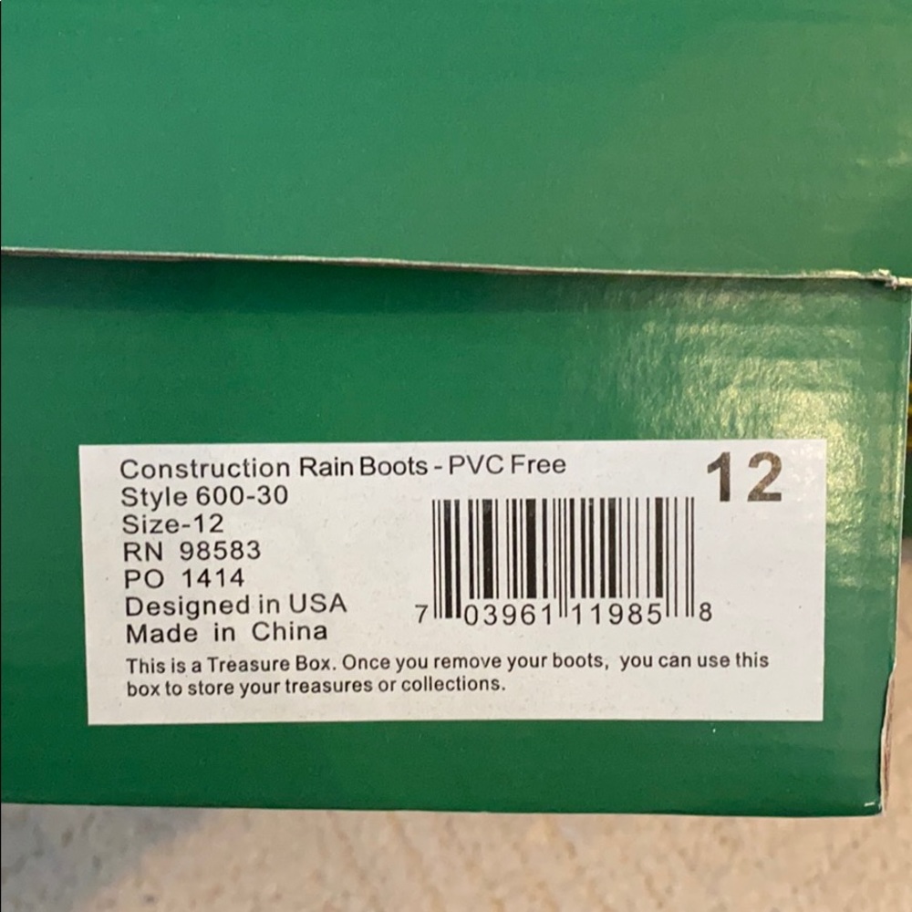 Firefox for Kids sz 12 rain boots - Picture 3 of 3